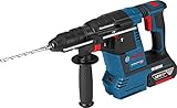 Bosch Professional 0611910004 Bohrhammer GBH 18V-26 F (2X 6,0 Ah Akku, 18 Volt, in L-BOXX), 18 V, blau